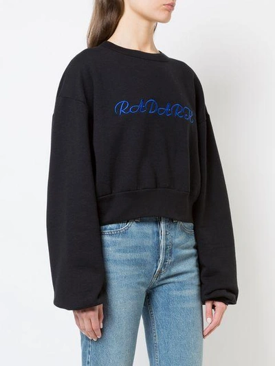 Shop Rodarte Cropped Logo Sweatshirt