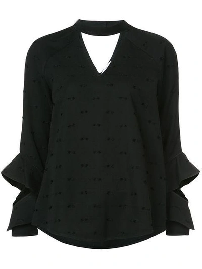 Shop Kimora Lee Simmons Kai Blouse In Black
