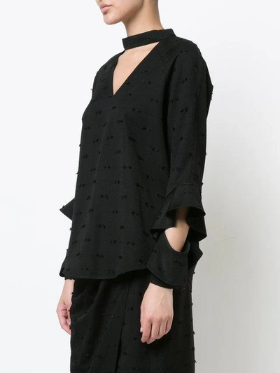 Shop Kimora Lee Simmons Kai Blouse In Black
