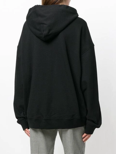 Shop Mcq By Alexander Mcqueen Embellished Monster Patch Hoodie