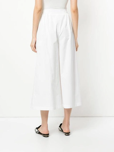 Shop Rossella Jardini High-waisted Culottes In White