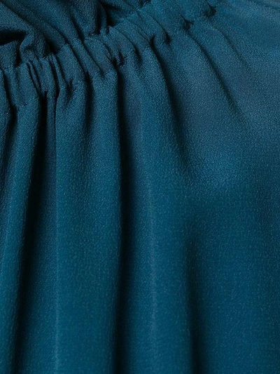 Shop Marni Puckered Crewneck Dress - Blue