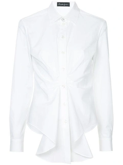 Shop Rossella Jardini Cinched Waist Shirt - White