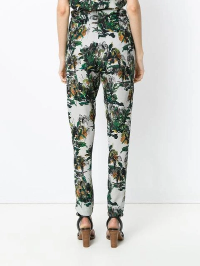 Shop Andrea Marques Abstract Print Trousers In Est Veredas