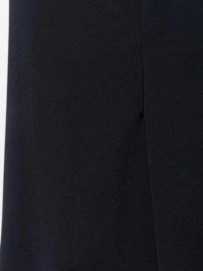 Shop Ferragamo Pleat Detail Skirt In Blue