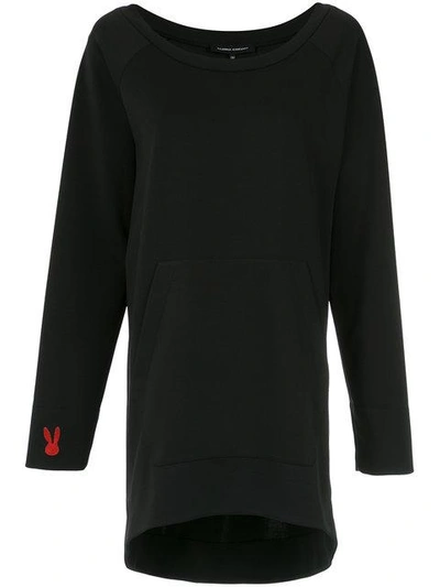 Shop Gloria Coelho Long Sweatshirt In Black