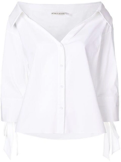 Shop Alice And Olivia Open Neck Shirt