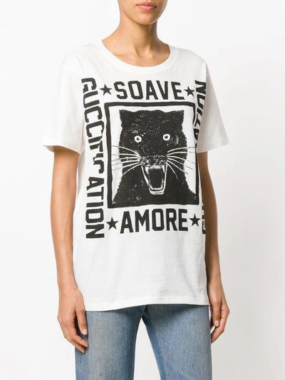 Shop Gucci Soave Amore Fication Print T-shirt