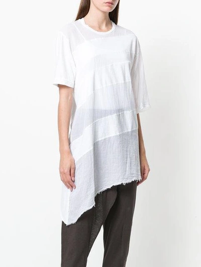 Shop Lost & Found Rooms Asymmetric T-shirt - White