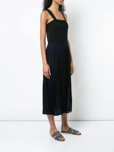 Shop Derek Lam 10 Crosby Knit Dress With Pleated Skirt