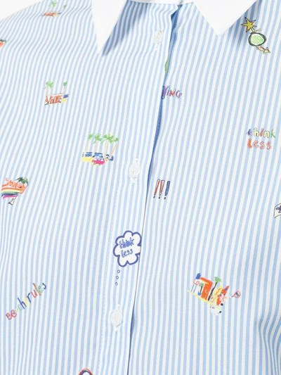 Shop Mira Mikati Venice Beach Icon Shirt - Blue