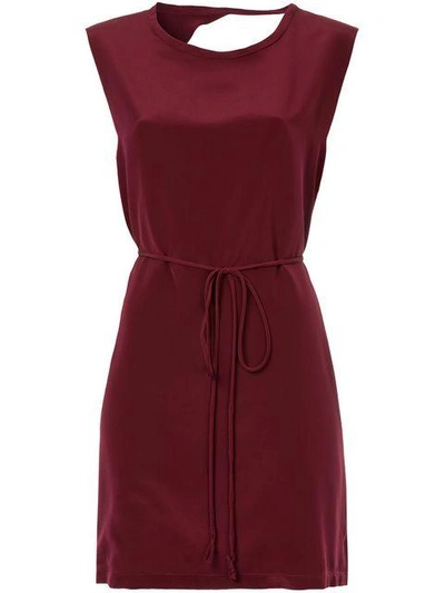 Shop Kacey Devlin Tie Waist Dress - Red