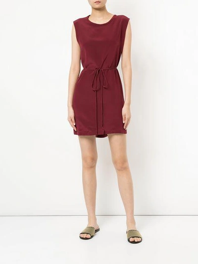 Shop Kacey Devlin Tie Waist Dress - Red
