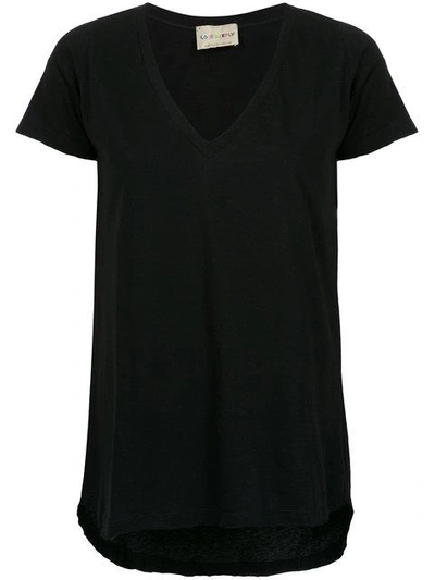 Shop Andrea Bogosian V-neck T-shirt - Black