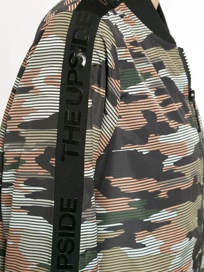 Shop The Upside Camouflage Bomber Jacket - Multicolour