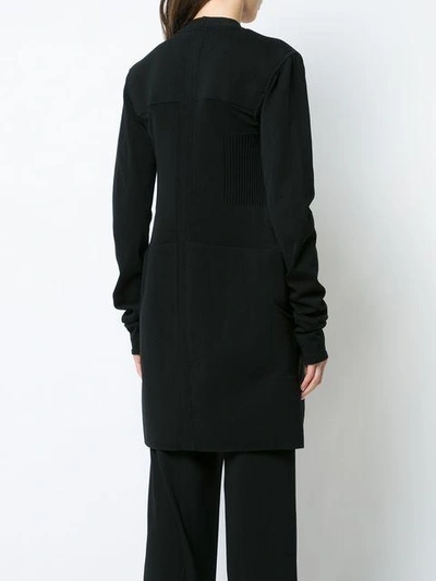 Shop Rick Owens Crossover Longsleeve Mid-length Cardi-coat
