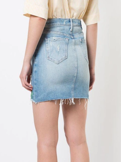Shop Mother Embroidered Denim Skirt
