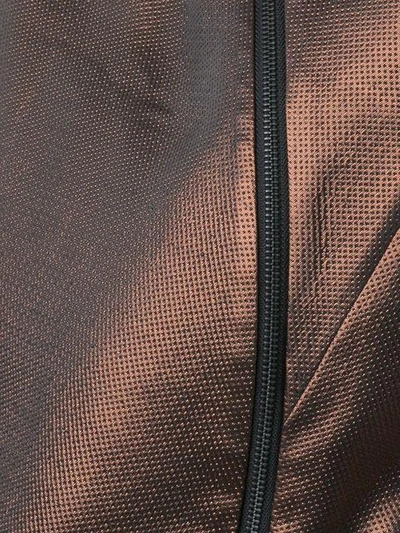 Shop Ann Demeulemeester Zipped Detail Sleeveless Blouse - Brown