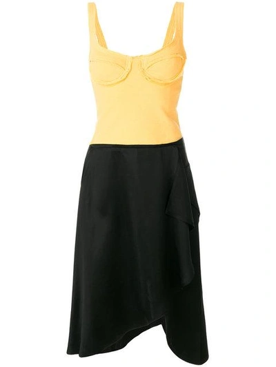 Shop Jw Anderson Asymmetric Style Dress - Black