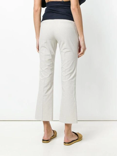 Shop Kiltie Cropped Tailored Trousers - Neutrals