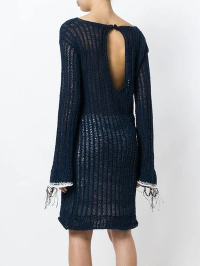 open knit sweater dress