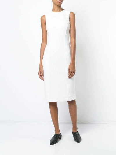 Shop Derek Lam Sleeveless Sheath Dress - White