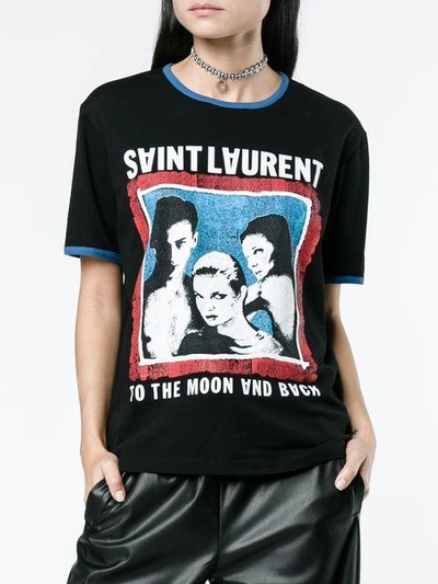 Shop Saint Laurent Rock Print Boyfriend T