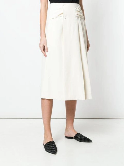 Shop Carven Pleated Side Skirt