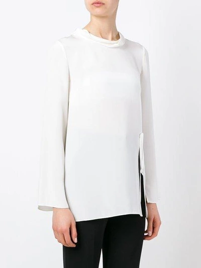 Shop 3.1 Phillip Lim Cowl Neck Blouse In White