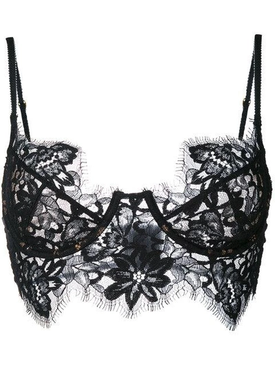 Shop For Love & Lemons For Love And Lemons Longline Bra - Black