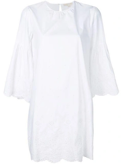 Shop Michael Michael Kors Eyelet Poplin Dress - White