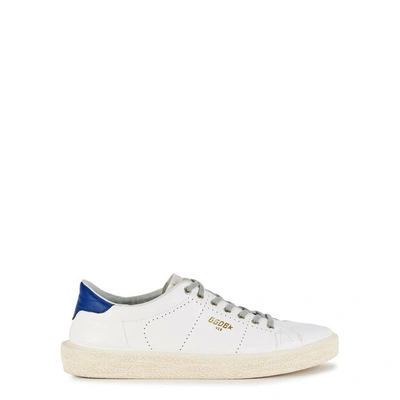 Shop Golden Goose Tennis White Leather Trainers