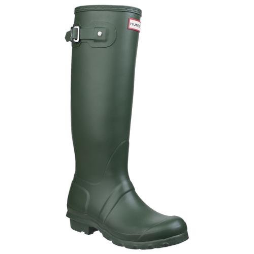 hunter wellies green womens