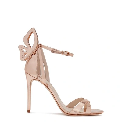 Shop Sophia Webster Madame Chiara Leather Sandals In Gold