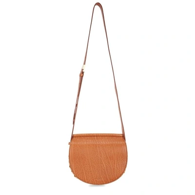 Shop Givenchy Infinity Vintage Brown Leather Shoulder Bag In Tan