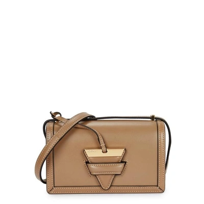Shop Loewe Barcelona Small Brown Leather Shoulder Bag