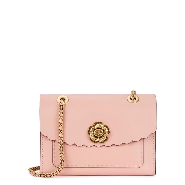coach pink parker bag