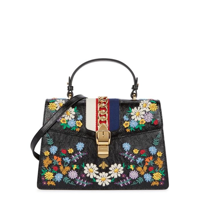 gucci sylvie medium black