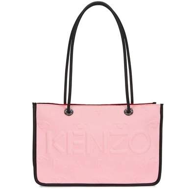 Kenzo Kombo Embossed Neoprene Tote In Pink | ModeSens