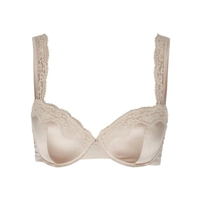 Shop Stella Mccartney Clara Whispering Champagne Contour Bra In Oyster