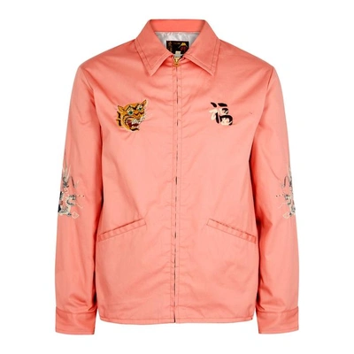 Shop Tailor Toyo Pink Embroidered Cotton Jacket
