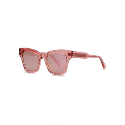 Shop Chimi 005 Pink Transparent Sunglasses