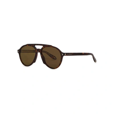 Shop Givenchy Gv 7076 Aviator-style Sunglasses