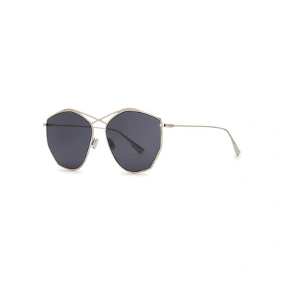 Shop Dior Stellaire4 Gold Tone Sunglasses