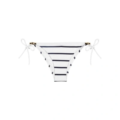 Shop Heidi Klein Striped Textured Bikini Briefs