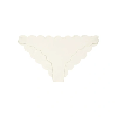 Shop Marysia Antibes Scalloped Bikini Briefs, Bikini Briefs, White