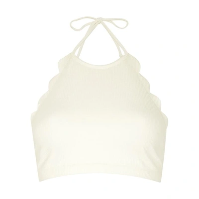 Shop Marysia Mott Halterneck Bikini Top In White