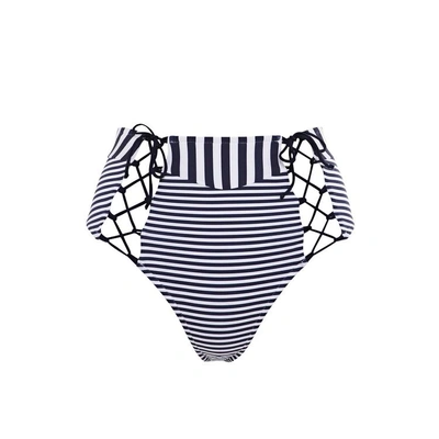 Shop Paolita Mila Bikini Bottom In Navy