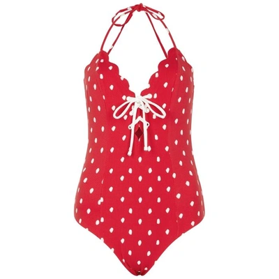 Shop Marysia Broadway Red Printed Swimsuit