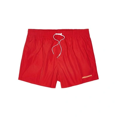 Shop Dsquared2 Icon Printed Swim Shorts